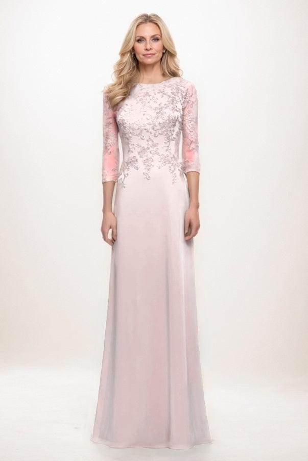 A-Line Maxi Elastic Silk like Satin Mother Of The Bride Dress CM0313CR - COCOMELODY
